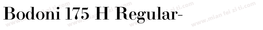 Bodoni 175 H Regular字体转换